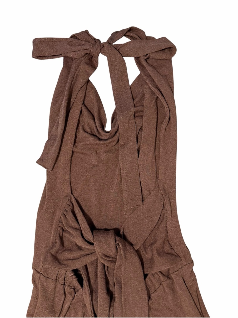 Free People Beach Convertible Wide Leg Jumpsuit Chocolate Brown - Picture 6 of 11